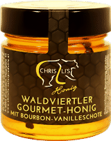 Waldviertler Gourmet-Honig mit Bourbon-Vanilleschote Waldviertler Gourmet-Honig mit Bourbon-Vanilleschote